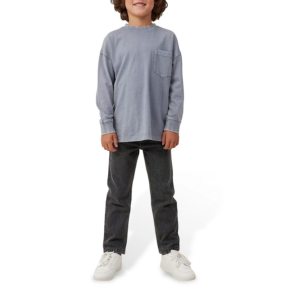 Little Boy's The Essential Long-Sleeve Pocket Tee