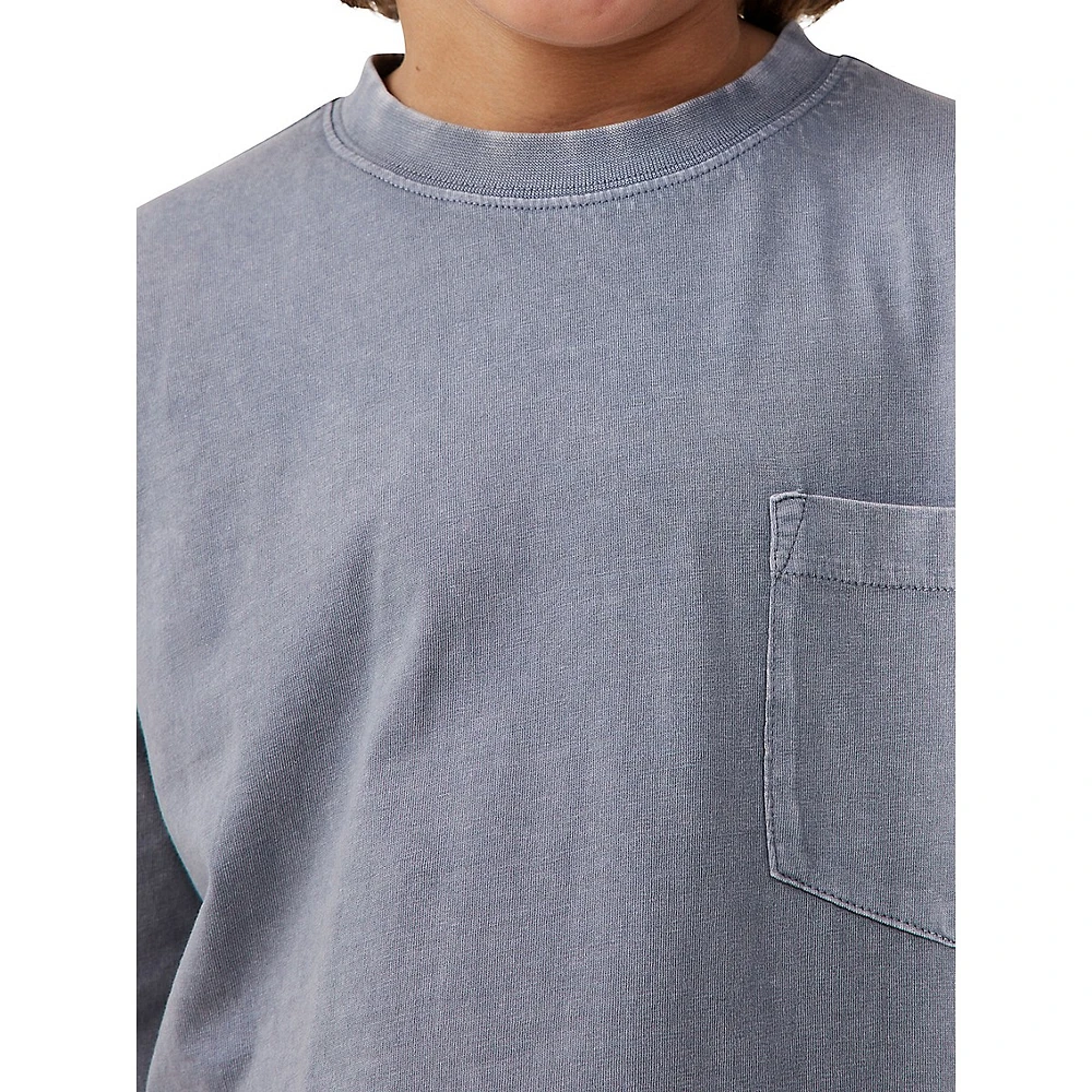 Little Boy's The Essential Long-Sleeve Pocket Tee