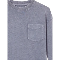 Little Boy's The Essential Long-Sleeve Pocket Tee