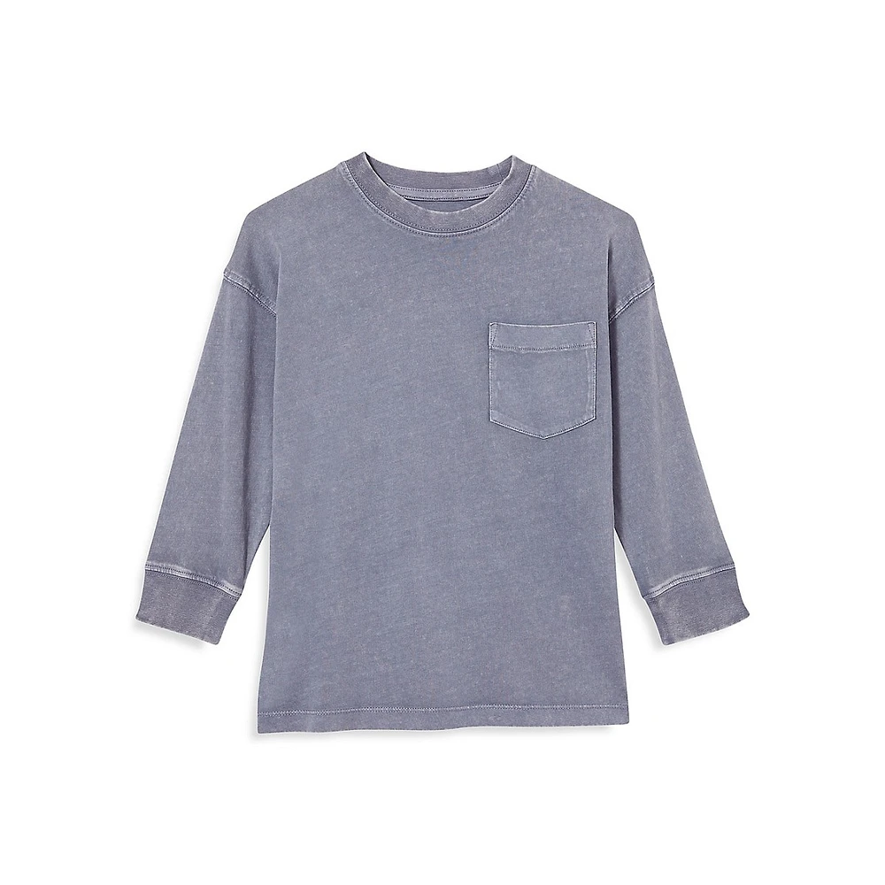 Little Boy's The Essential Long-Sleeve Pocket Tee