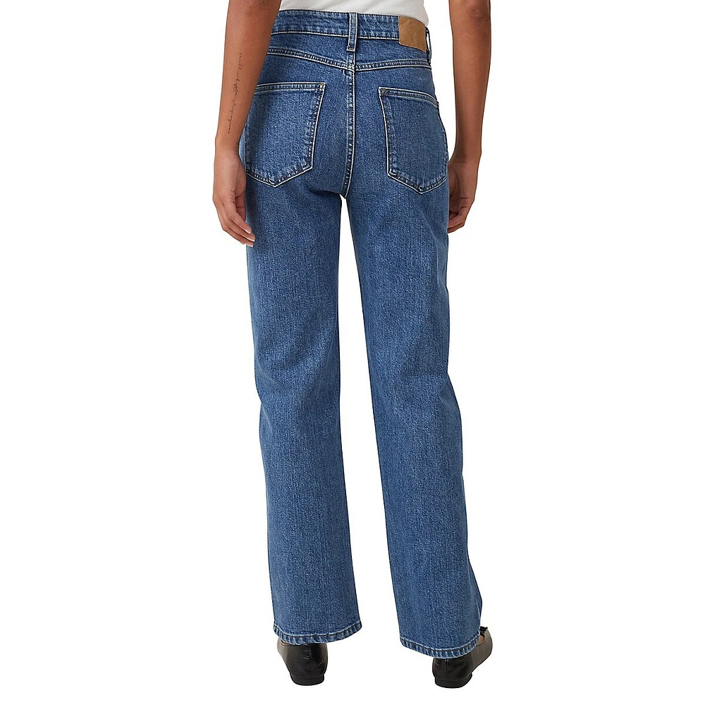Slim Straight High-Rise Jeans