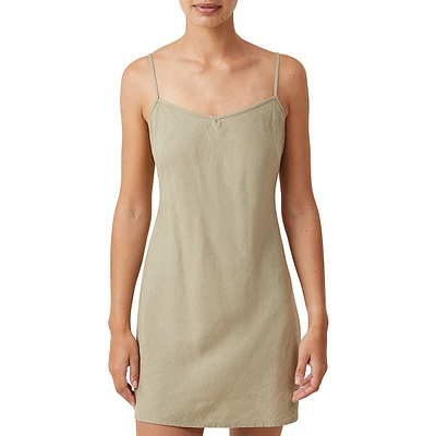 Haven Strappy Mini Slip Dress