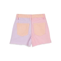 Little Girl's Kyla Colourblock Denim Shorts