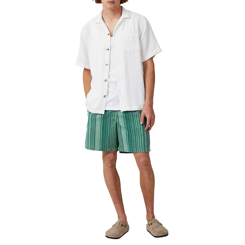 Palma Textured Short-Sleeve Shirt