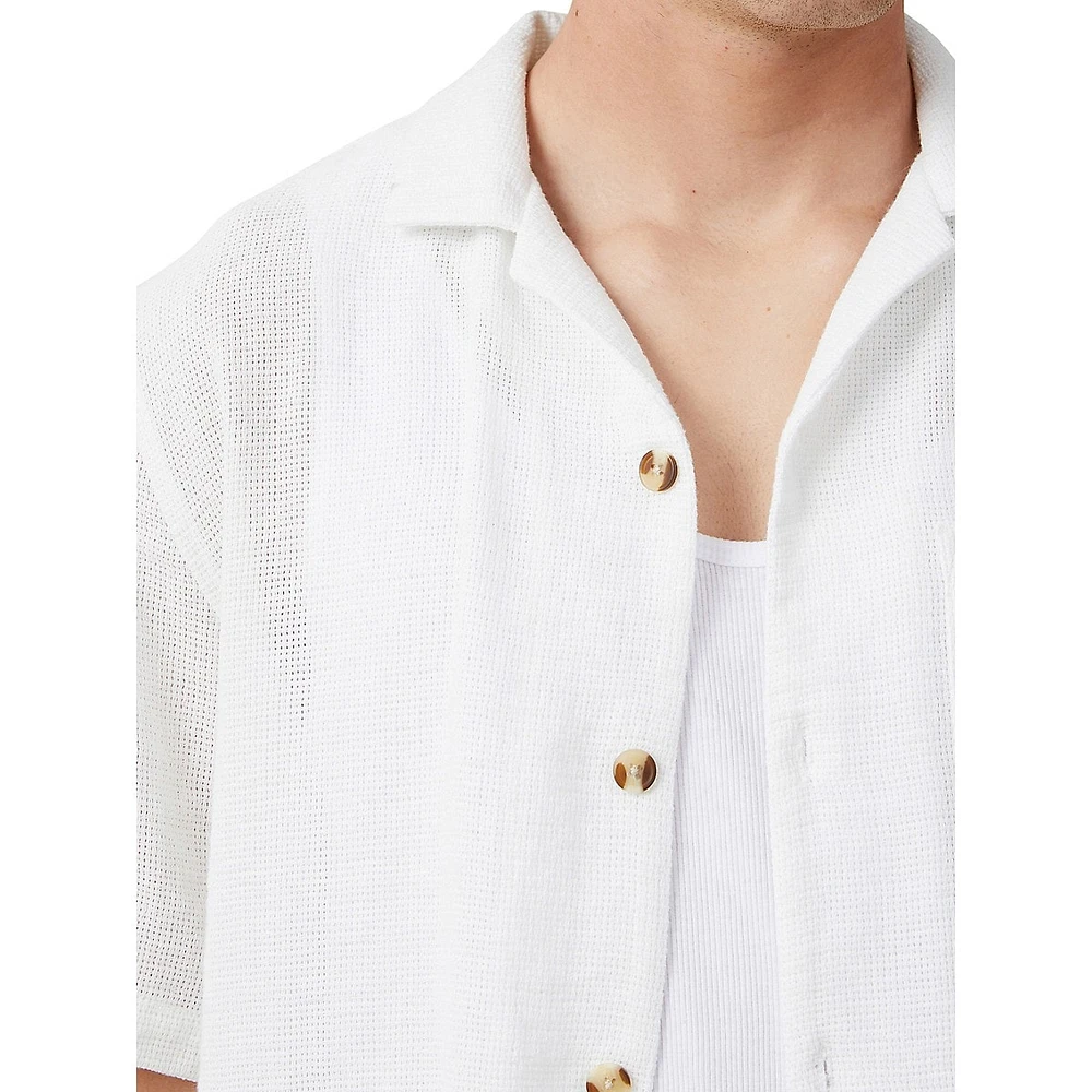 Palma Textured Short-Sleeve Shirt