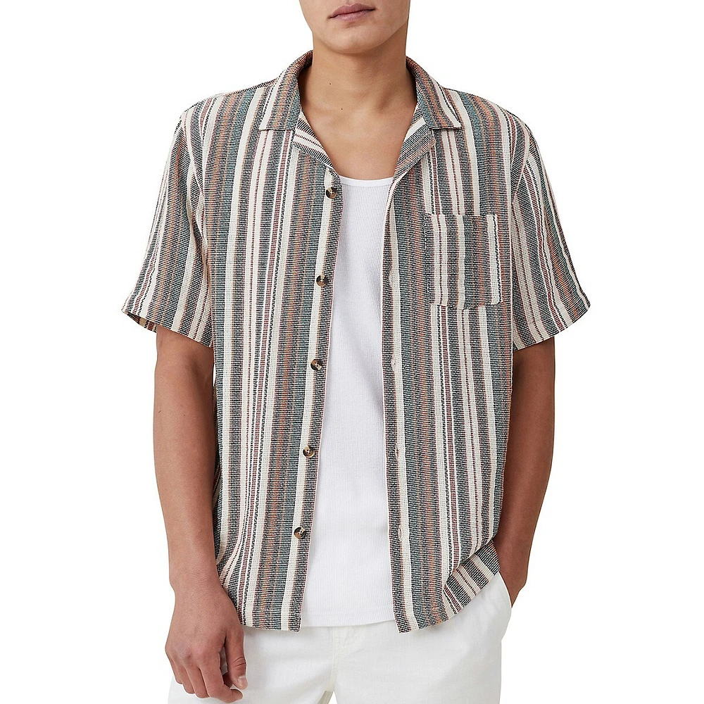 Palma Striped Short-Sleeve Shirt