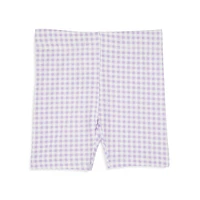 Little Girl's Hailey Check Bike Shorts