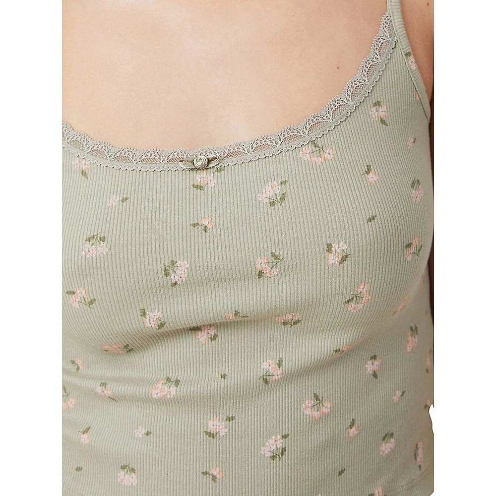 Annabelle Rosette-Print Camisole Top