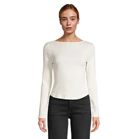 Margot Boatneck Long-Sleeve Top