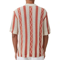 Pablo Striped Knit Short-Sleeve Shirt