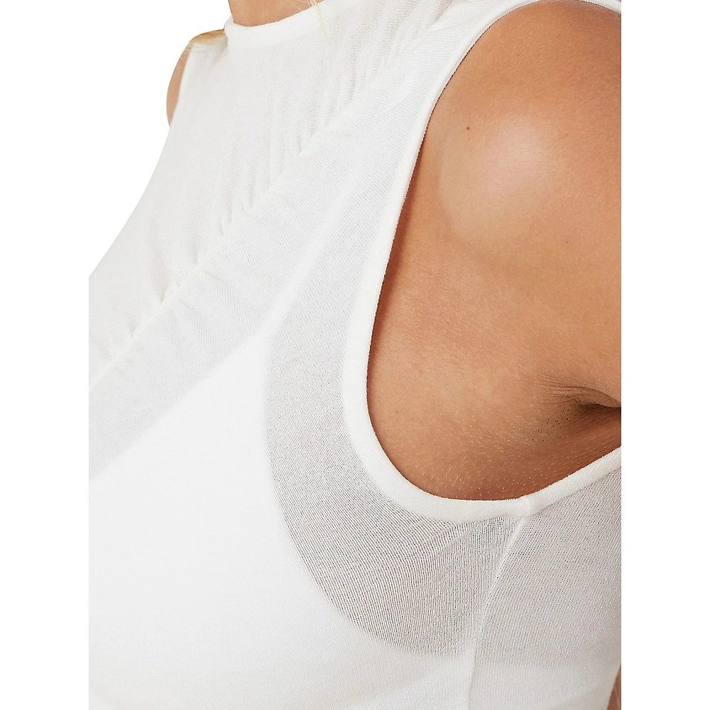 Hazel Ruched-Front Tank Top