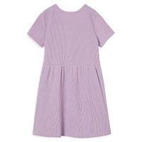Little Girl's Sally Button-Front Short-Sleeve Dress