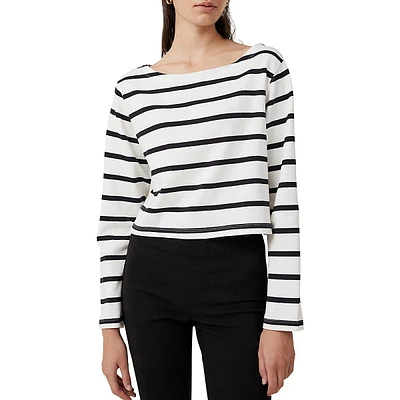 Jordyn Boatneck Striped Top