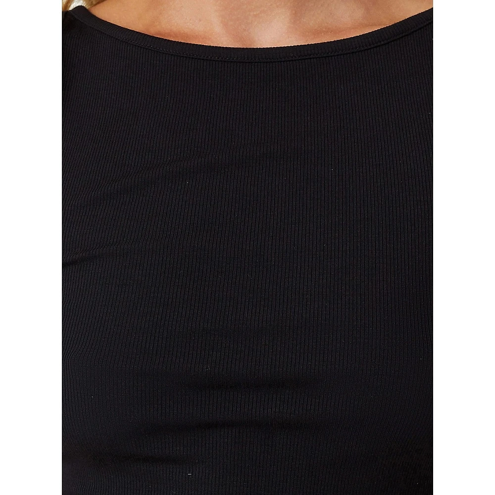 Staple Rib-Knit Boatneck Tank