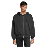 Boxy-Fit Zip Up Hoodie