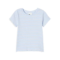 Girl's Raya Striped Rib Baby Tee