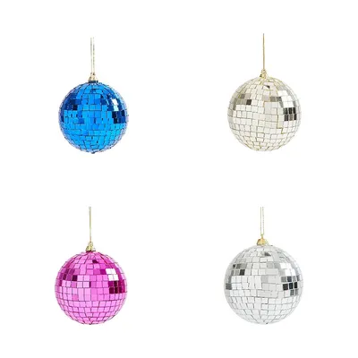 Christmas Hanging Decoration Disco Ball - Rainbow