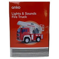 Lights & Sound Friction Fire Truck