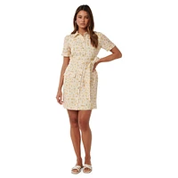 Fallyn Linen Utility Mini Dress