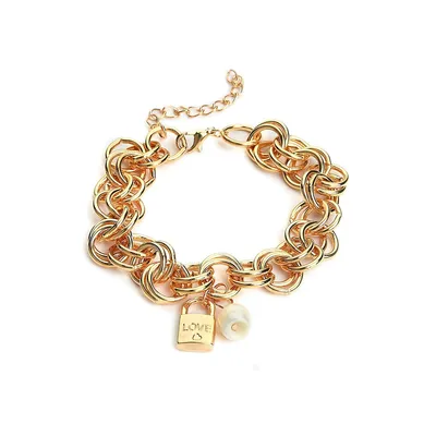 Gold-plated Chain Link Bracelet