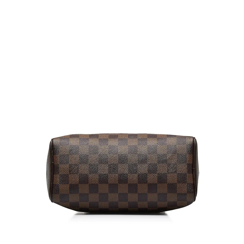 Louis Vuitton Brown, Pattern Print Damier Ebene Brera Medium