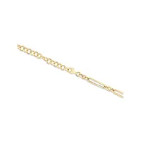 5.00mm Wide Paperclip 3 And 1 Chain In 10kt Yellow Gold