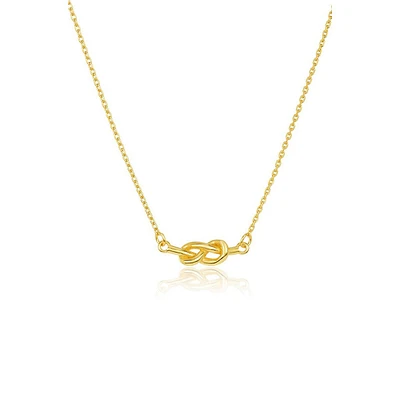Sterling Silver Infinity Love Knot Necklace