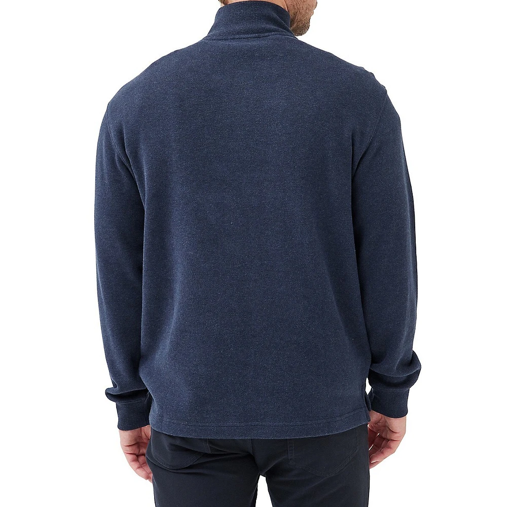 Alton Ave Quarter-Zip Cotton Sweatshirt