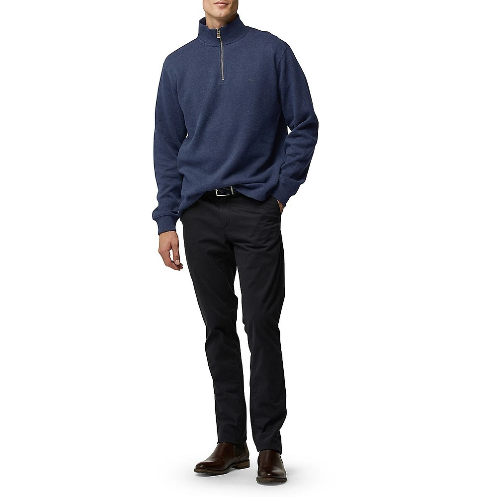 Alton Ave Quarter-Zip Cotton Sweatshirt