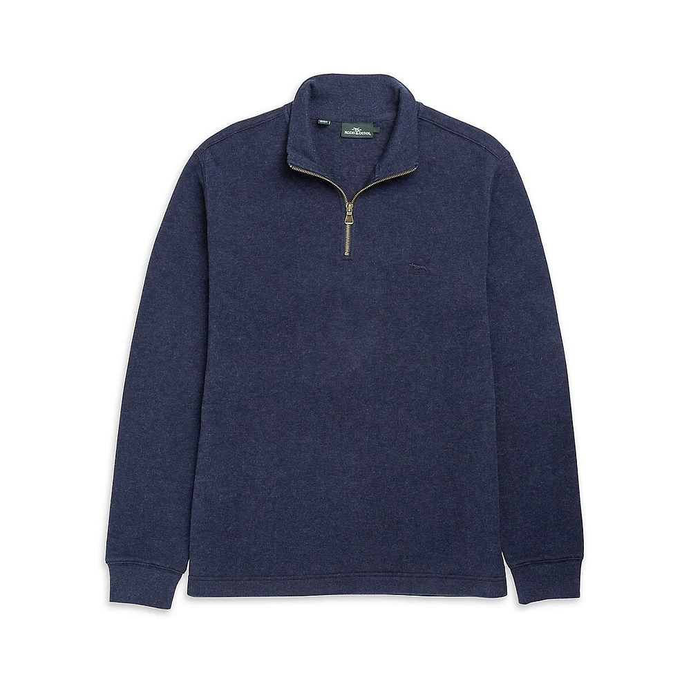 Alton Ave Quarter-Zip Cotton Sweatshirt