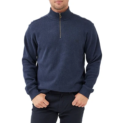 Alton Ave Quarter-Zip Cotton Sweatshirt