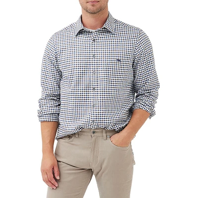 Gebbies Valley Gingham Cotton & Linen Shirt