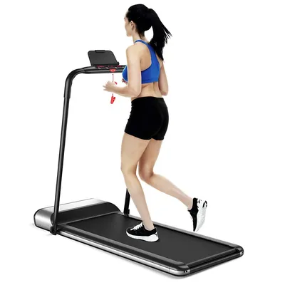 Installation-free Ultra-thin Folding Treadmill, Exercise Fitness Machine W/5-layer