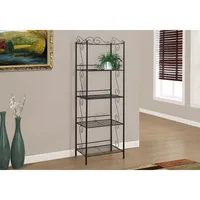 Bookcase 70" High / Copper Metal Etagere