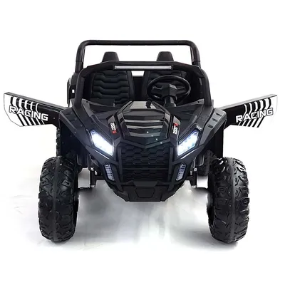 Special XXL Edition Blade BT 2-Seater 24V Kids Ride-on UTV w/ Rubber Wheels, Adjustable Leather Seats, Lights, MP3, USB, Parent RC