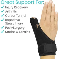 Wrist Thumb Splint-Thumb Spica Support Arthritis Brace for Pain Sprains Strains