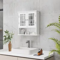 Wall Mount Bathroom Cabinet With Open Shelf