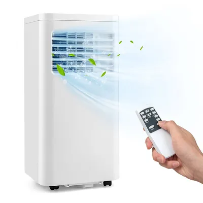 8000 Btu Portable Air Conditioner 3-in-1 Ac Unit With Cool Dehum Fan Sleep Mode
