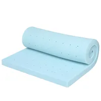 4"gel-infused Memory Foam Mattress Topper Ventilated Bed Pad