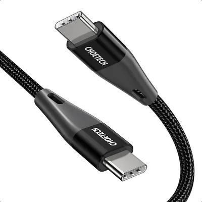 Nylon Braided Usb-c To Usb-c Cable (60w) (1.2m) - Xcc-1003 - Brand New