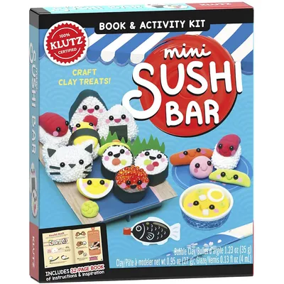 Clay Mini Sushi Bar Book & Activity Kit