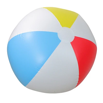 36" White And Blue 6-panel Color Blocked Beach Ball