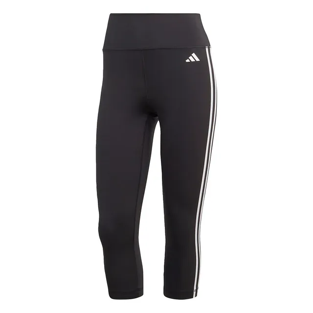 Train Essentials 3-Stripes High-Waisted 3/4 Leggings