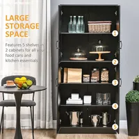 Kitchen Pantry Cabinet Freestanding Storage Cupboard