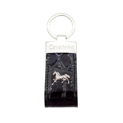 Patent Leather Keychain