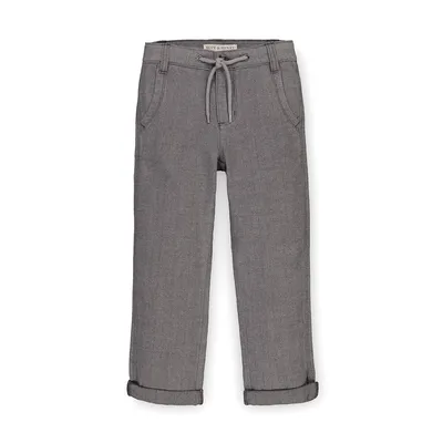 Boys Rolled Cuff Pant With Drawstring