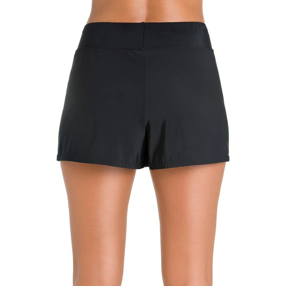 Plus Solids Tummy Control Swim Skort