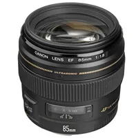 Canon Ef 85mm F/1.8 Usm Lens With Accessories For Canon Slr Cameras