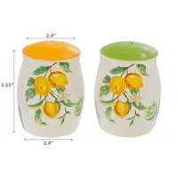 Ceramic Lemon Salt & Pepper Shaker Set