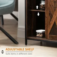 Industrial Sideboard With Adjustable Shelves
